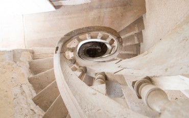 l'escalier henri 2 de la Closerie de Chambord